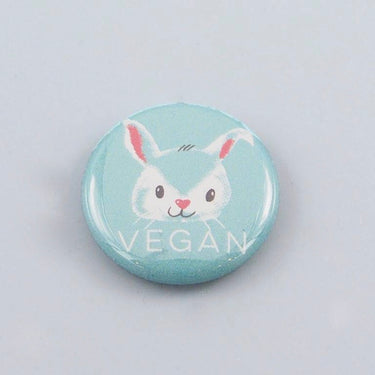 Vegan Bunny Button - The Grinning Goat